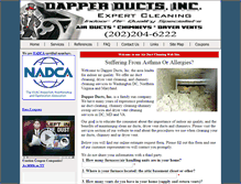 Tablet Screenshot of dapperductscleaning.com
